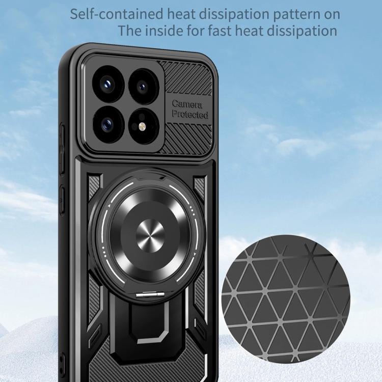 For Redmi K90 / Poco F8 Pro Armor Rotating Holder MagSafe Phone Case