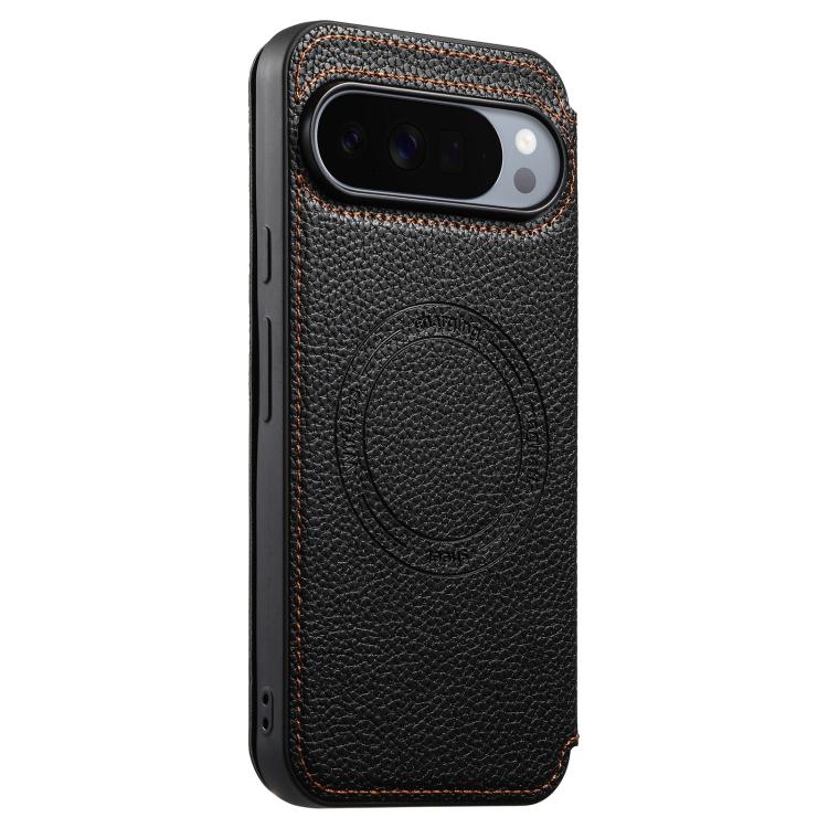 For Google Pixel 10 Pro / 9 Pro ESEBLE Ultra-thin Card Slot Magnetic Vegan Leather Phone Case