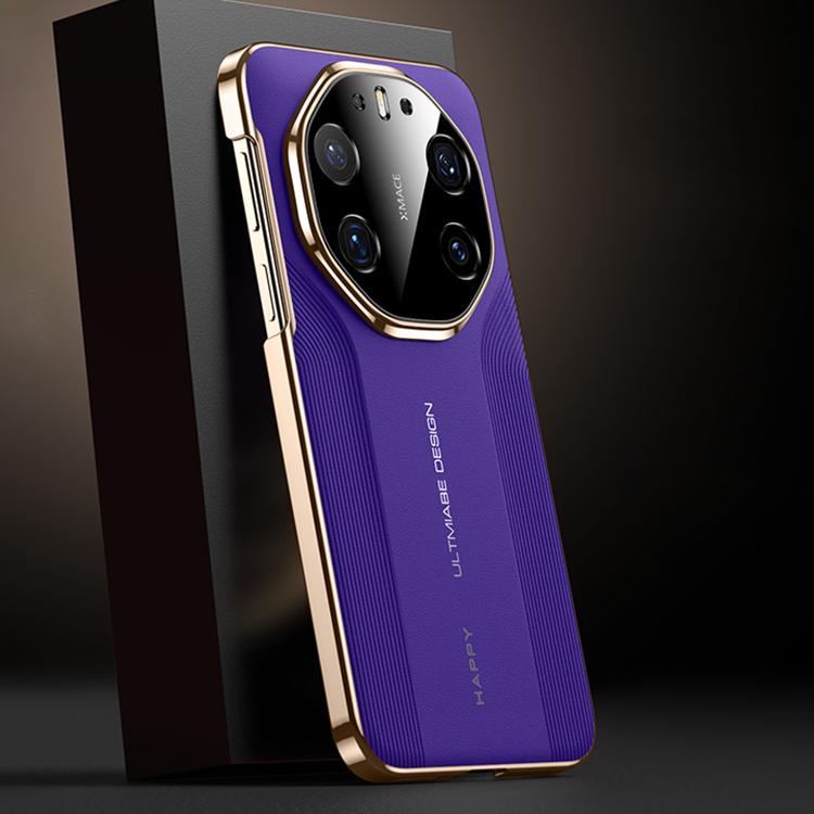 For Huawei Mate 80 RS Ultimate Imitation Ultimate Design PC Hybrid Vegan Leather Phone Case