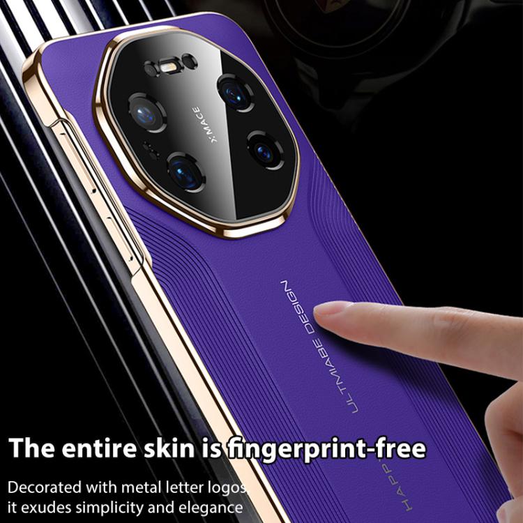 For Huawei Mate 80 RS Ultimate Imitation Ultimate Design PC Hybrid Vegan Leather Phone Case