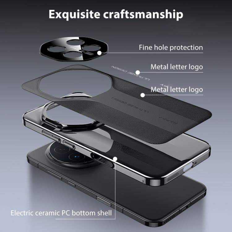 For Honor Magic8 Imitation Ultimate Design PC Hybrid Vegan Leather Phone Case