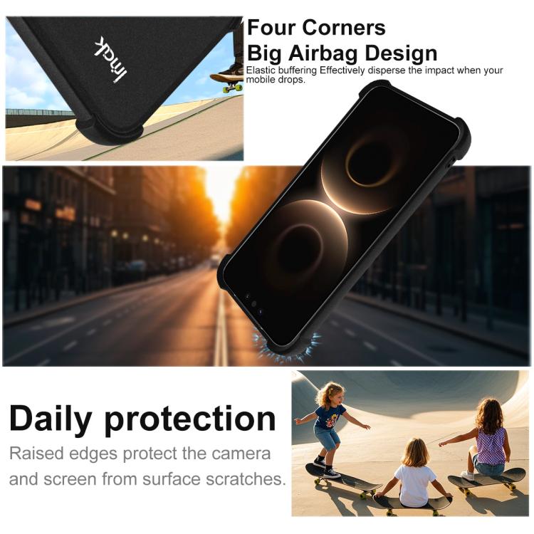For Huawei Mate 80 / Mate 80 Pro imak Shockproof Airbag TPU Phone Case - Matte Black