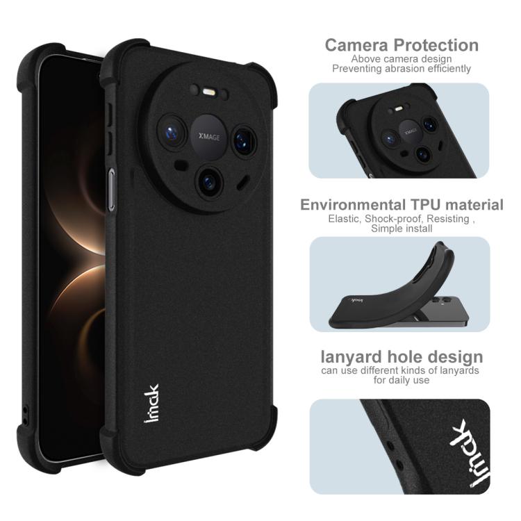 For Huawei Mate 80 / Mate 80 Pro imak Shockproof Airbag TPU Phone Case - Matte Black