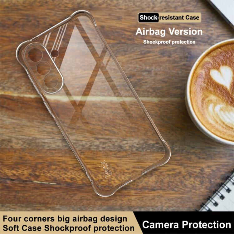 For Samsung Galaxy A57 5G imak Shockproof Airbag TPU Phone Case - Transparent