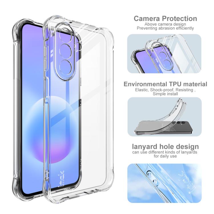 For Galaxy A27 5G imak Shockproof Airbag TPU Phone Case - Transparent
