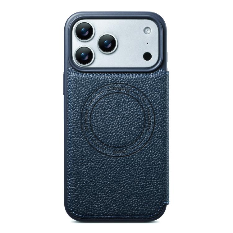 For iPhone 17 Pro ESEBLE Ultra-thin Card Slot Magnetic Vegan Leather Phone Case