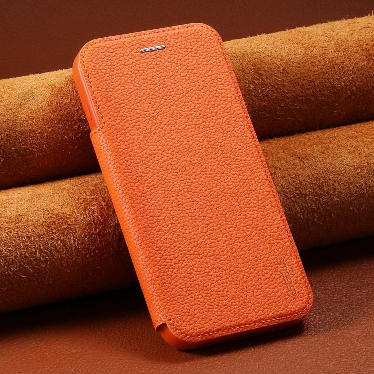 For iPhone 17 Pro ESEBLE Ultra-thin Card Slot Magnetic Vegan Leather Phone Case