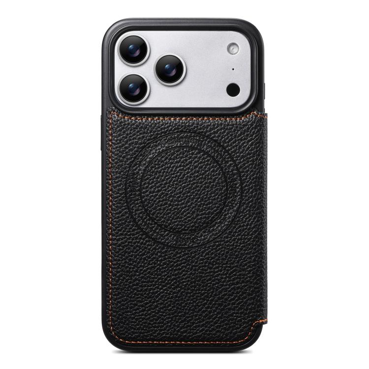 For iPhone Air ESEBLE Ultra-thin Card Slot Magnetic Vegan Leather Phone Case
