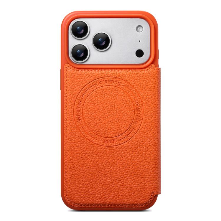 For iPhone Air ESEBLE Ultra-thin Card Slot Magnetic Vegan Leather Phone Case