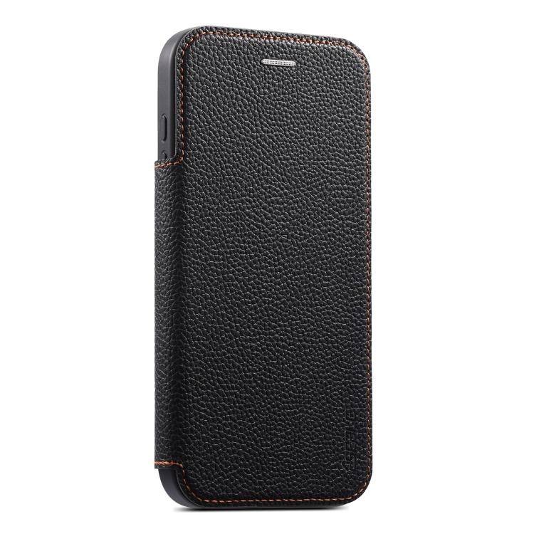 For iPhone 15 Pro ESEBLE Ultra-thin Card Slot Magnetic Vegan Leather Phone Case