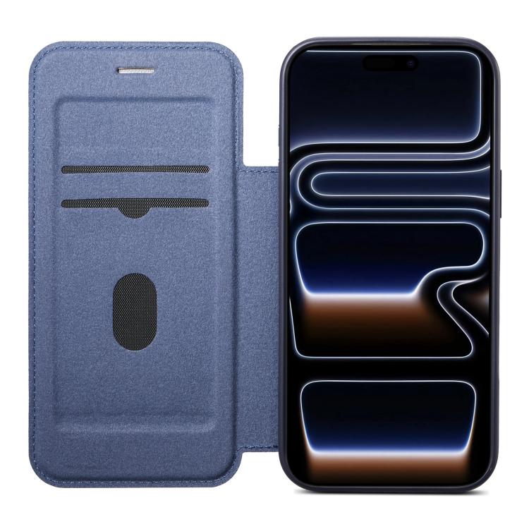 For iPhone 14 Pro Max ESEBLE Ultra-thin Card Slot Magnetic Vegan Leather Phone Case