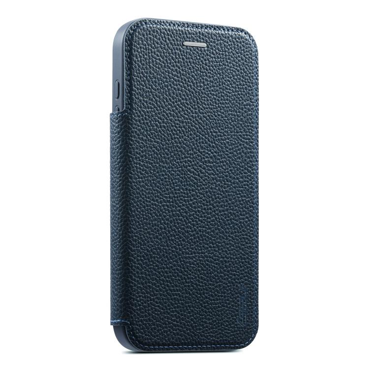 For iPhone 13 Pro ESEBLE Ultra-thin Card Slot Magnetic Vegan Leather Phone Case