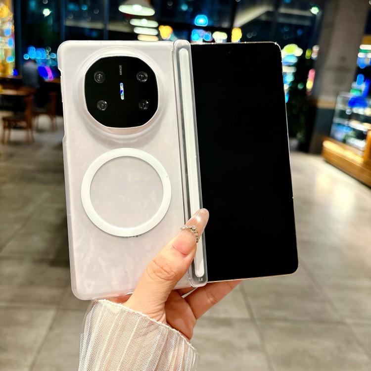 For Huawei Mate X7 Ice Mist Series Dual Axis Magnetic Phone Case