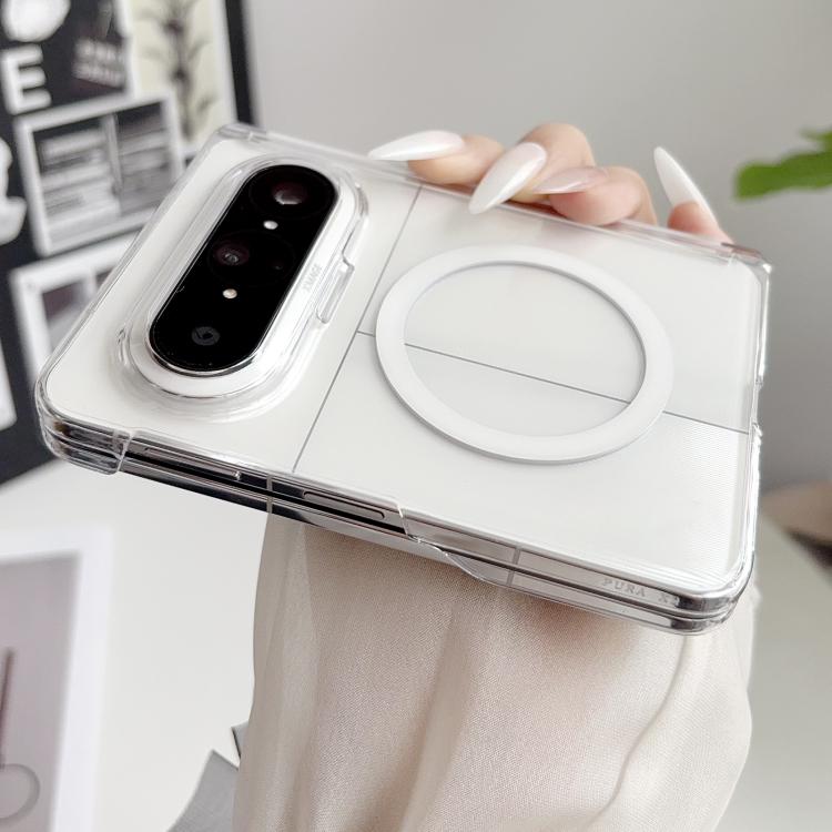 For Huawei Pura X Max Ice Mist Series Dual Axis Magnetic Phone Case