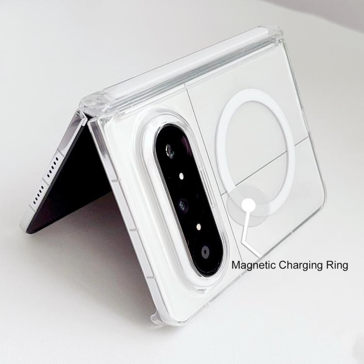 For Huawei Pura X Max Ice Mist Series Dual Axis Magnetic Phone Case
