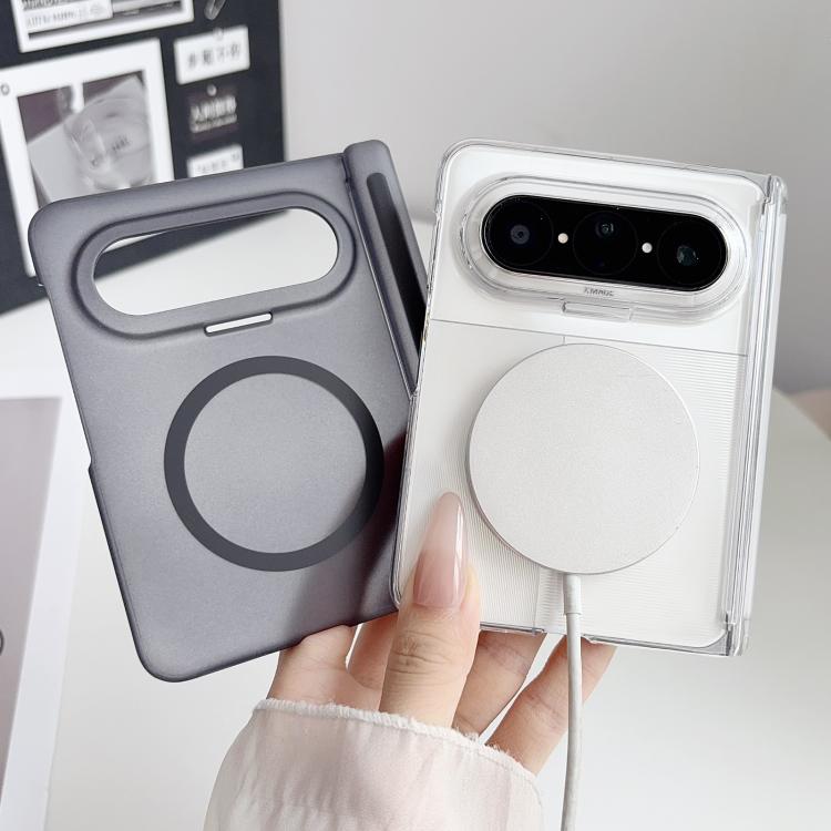 For Huawei Pura X Max Ice Mist Series Dual Axis Magnetic Phone Case