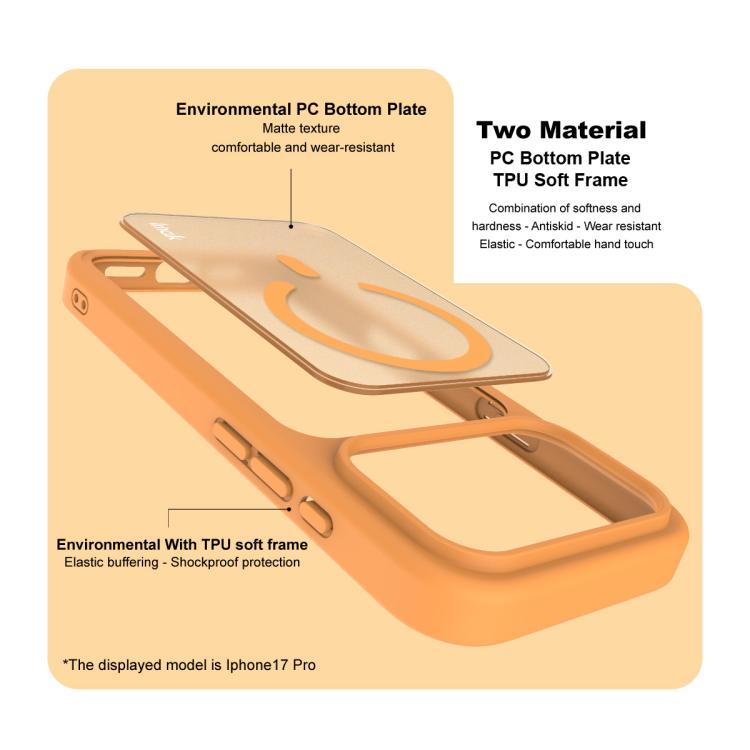 For iPhone 17 Pro imak UX-9C Series Magnetic Shockproof PC + TPU Phone Case