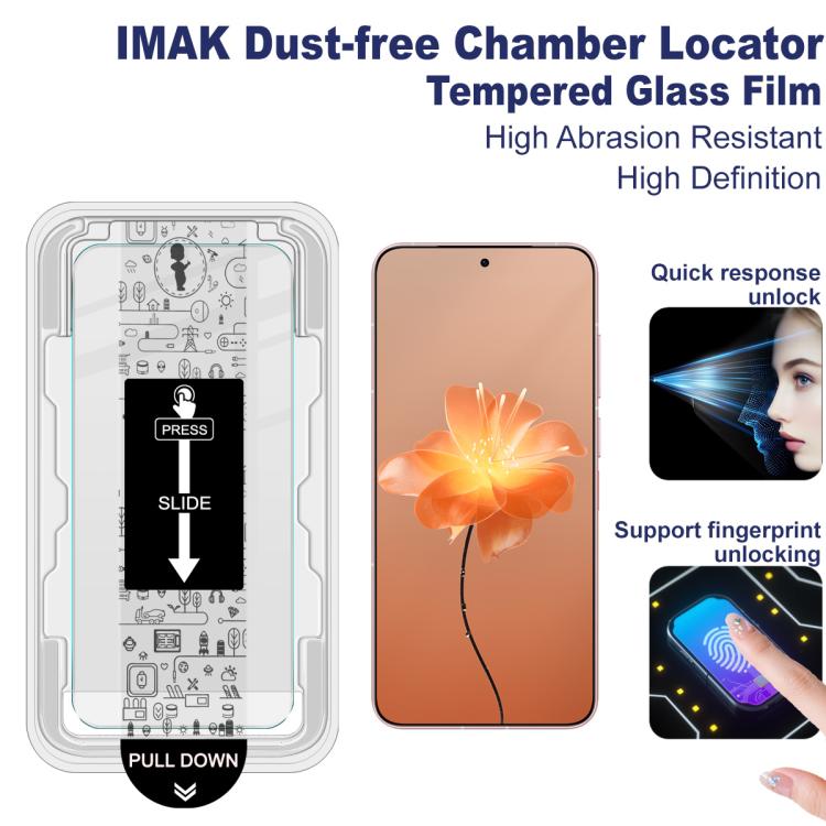 For Meizu 22 5G imak Dust-free Chamber Locator H Series Tempered Glass Film