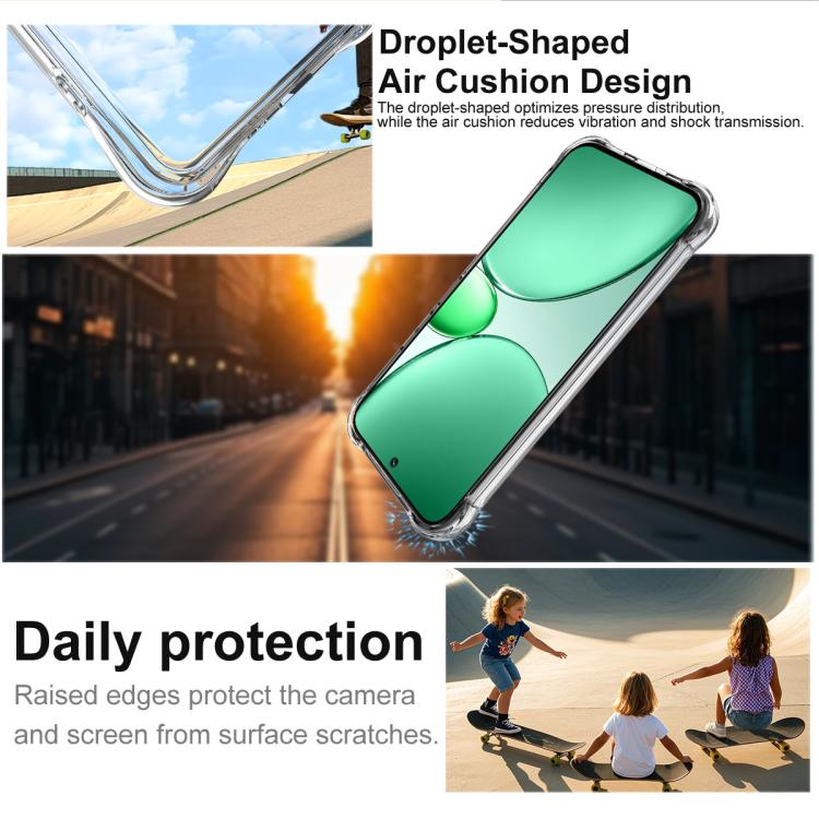 For Realme C85 Pro 4G imak Shockproof Airbag TPU Phone Case - Transparent