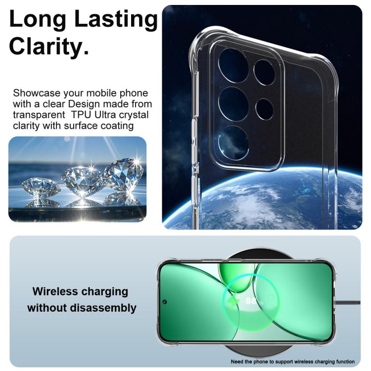 For Realme C85 Pro 4G imak Shockproof Airbag TPU Phone Case - Transparent
