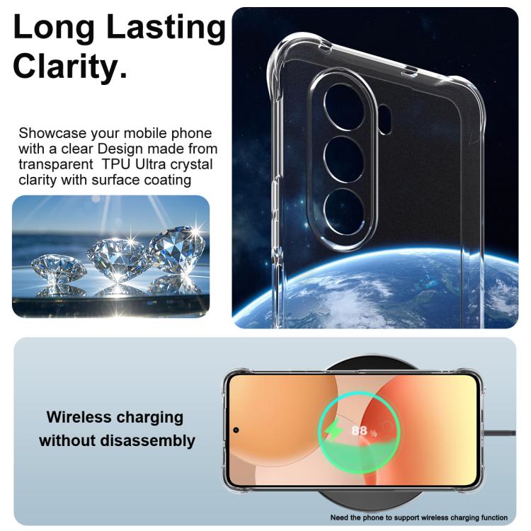 For Realme P4x 5G/OnePlus Nord CE6 Lite imak Shockproof Airbag TPU Phone Case - Transparent