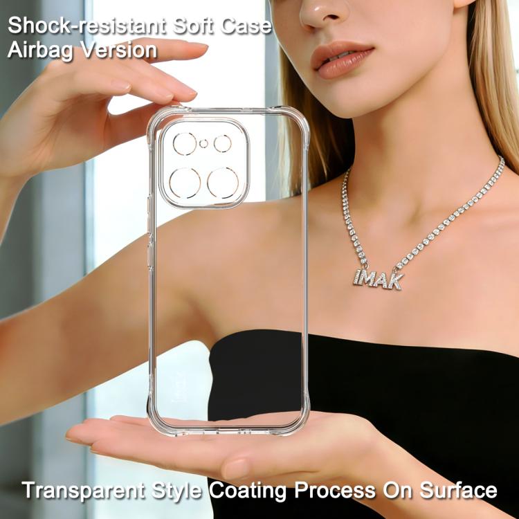 For Realme 16 Pro 5G Global imak Shockproof Airbag TPU Phone Case - Transparent