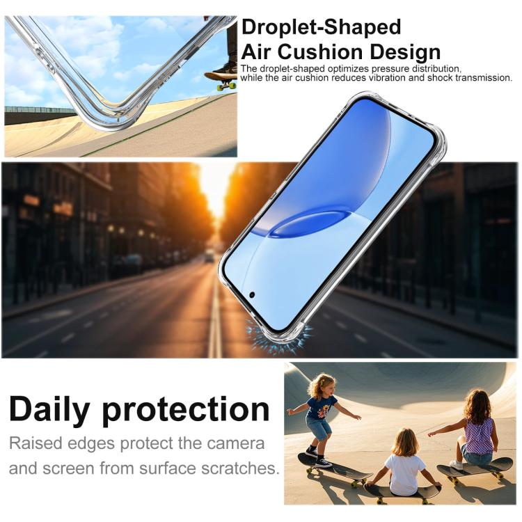 For Realme 16 Pro 5G Global imak Shockproof Airbag TPU Phone Case - Transparent