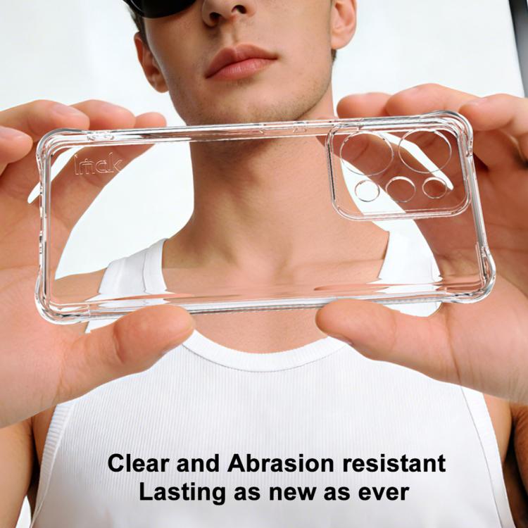 For Realme P4 Power 5G / Narzo Power 5G imak Shockproof Airbag TPU Phone Case - Transparent