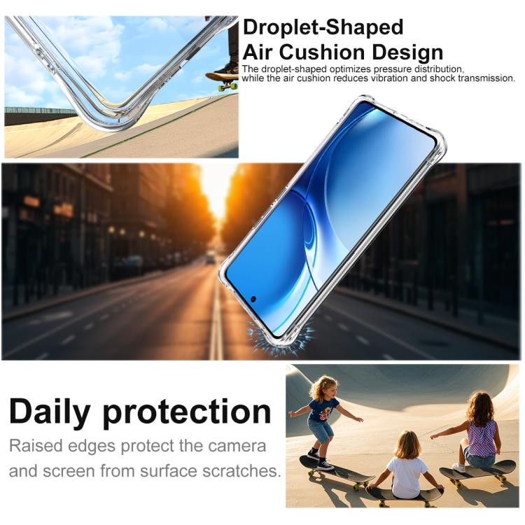 For Realme P4 Power 5G / Narzo Power 5G imak Shockproof Airbag TPU Phone Case - Transparent