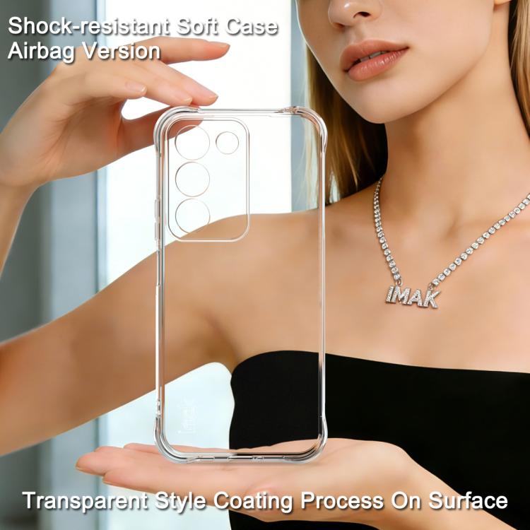 For Realme C83 5G/P4 Lite 5G/C100 5G imak Shockproof Airbag TPU Phone Case - Transparent