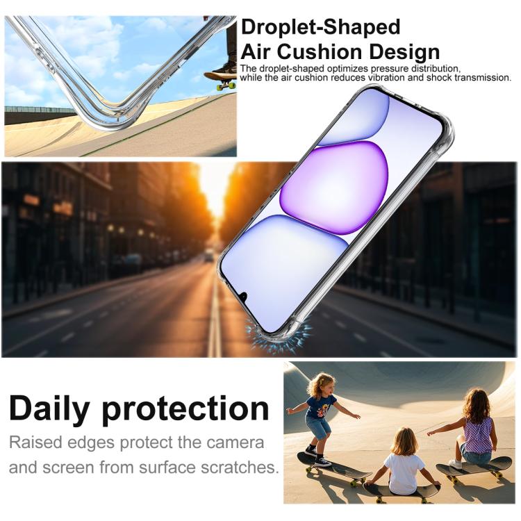 For Realme C83 5G/P4 Lite 5G/C100 5G imak Shockproof Airbag TPU Phone Case - Transparent