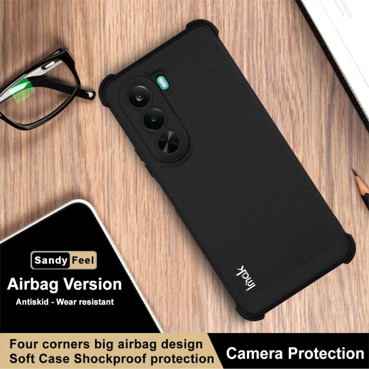 For Realme P4x 5G/OnePlus Nord CE6 Lite imak Shockproof Airbag TPU Phone Case - Matte Black