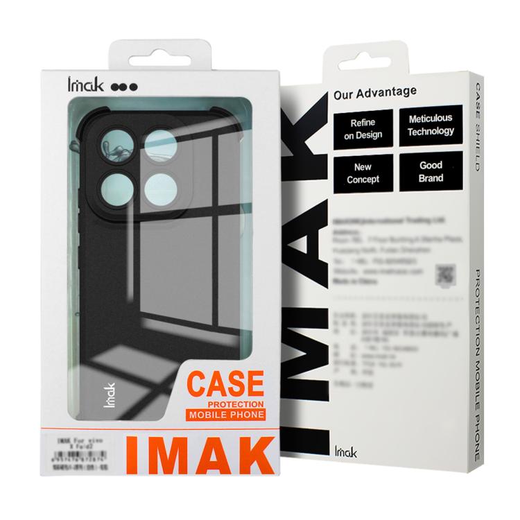 For Realme 16 Pro 5G Global imak Shockproof Airbag TPU Phone Case - Matte Black