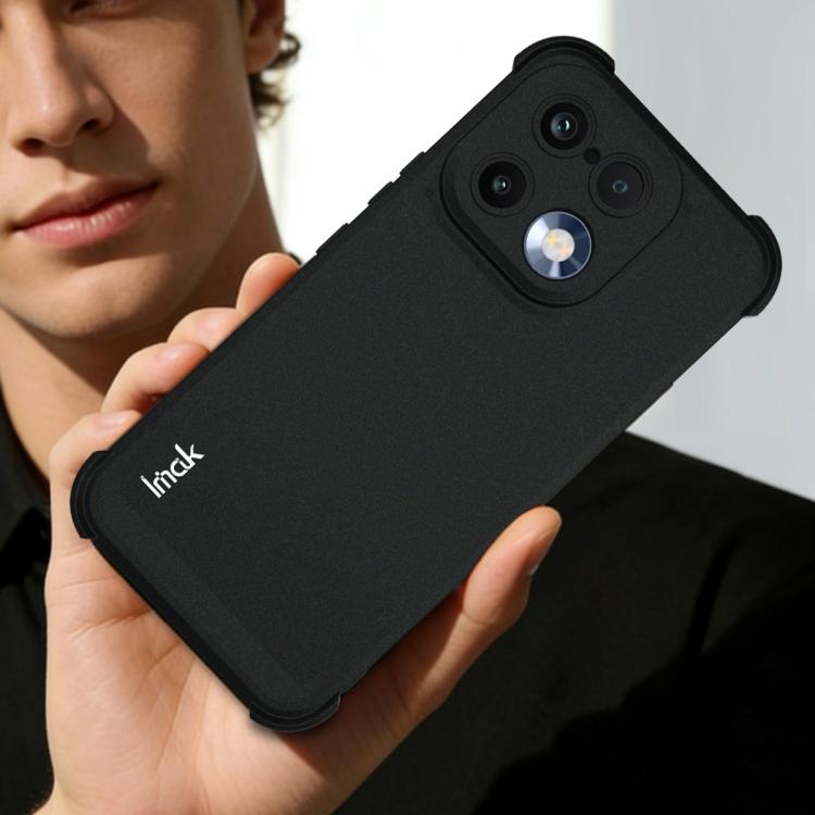 For Realme 16 Pro 5G Global imak Shockproof Airbag TPU Phone Case - Matte Black