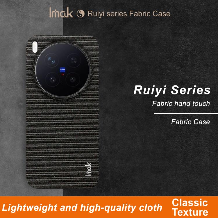 For vivo X300 Pro imak Ruiyi Series Cloth Texture PU + PC Phone Case