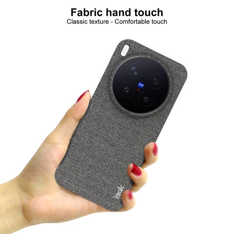 For vivo X300 Pro imak Ruiyi Series Cloth Texture PU + PC Phone Case