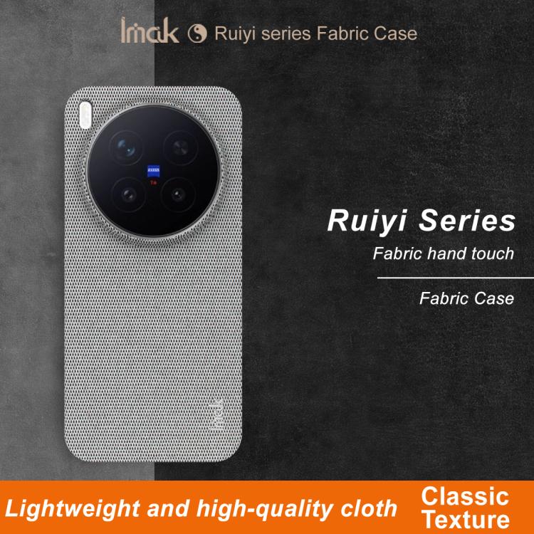 For vivo X300 Pro imak Ruiyi Series Cloth Texture PU + PC Phone Case