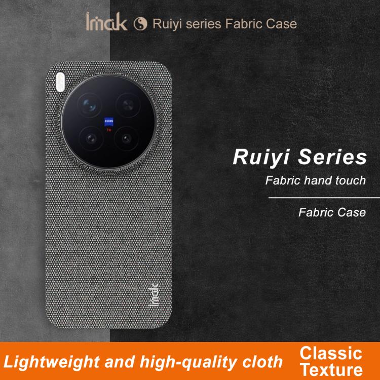For vivo X300 Pro imak Ruiyi Series Cloth Texture PU + PC Phone Case