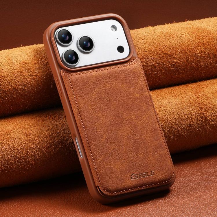 For iPhone Air ESEBLE Retro Texture Double Buckle Card Slot Phone Case