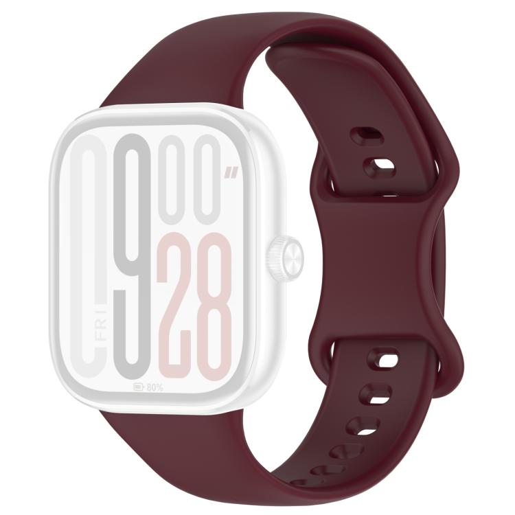 For Xiaomi Band 10 Pro / 9 Pro / Redmi Watch 6 xDfind Solid Color Butterfly Buckle Silicone Watch Band