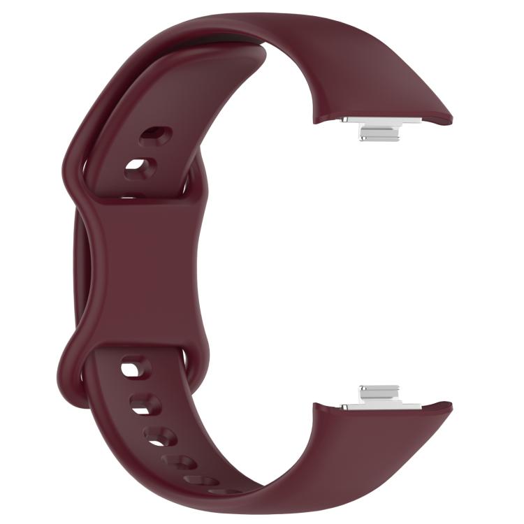 For Xiaomi Band 10 Pro / 9 Pro / Redmi Watch 6 xDfind Solid Color Butterfly Buckle Silicone Watch Band