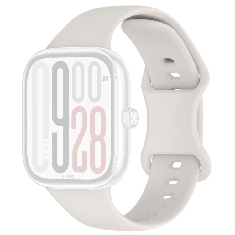 For Xiaomi Band 10 Pro / 9 Pro / Redmi Watch 6 xDfind Solid Color Butterfly Buckle Silicone Watch Band