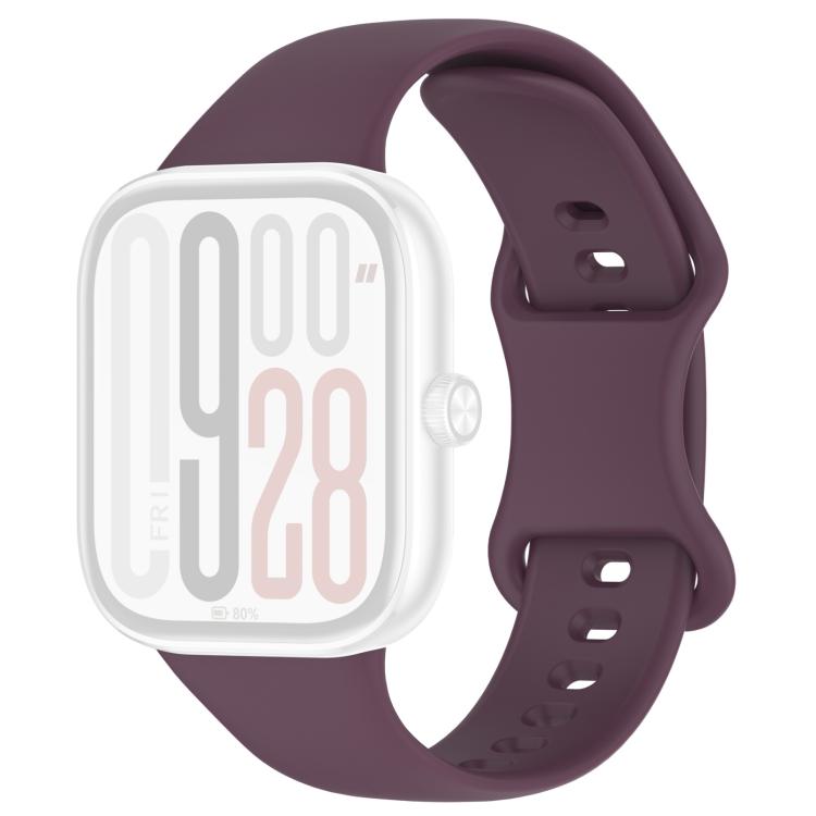 For Xiaomi Band 10 Pro / 9 Pro / Redmi Watch 6 xDfind Solid Color Butterfly Buckle Silicone Watch Band