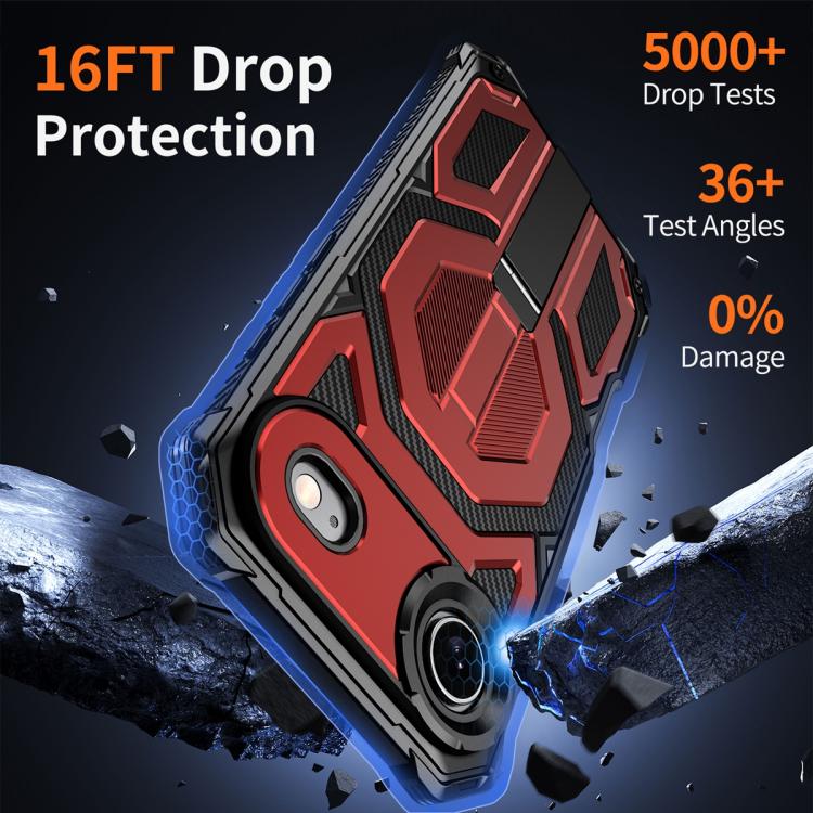 For iPhone Air Hidden Metal Holder Magnetic Shockproof Phone Case