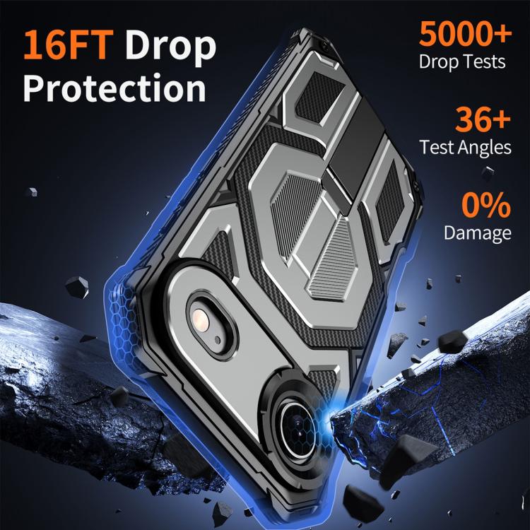 For iPhone Air Hidden Metal Holder Magnetic Shockproof Phone Case