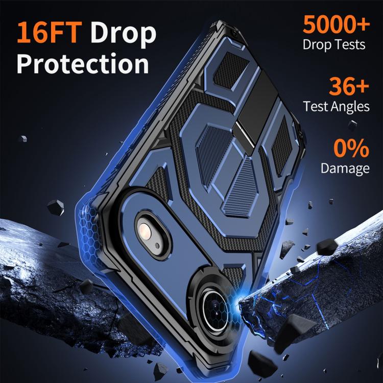 For iPhone Air Hidden Metal Holder Magnetic Shockproof Phone Case