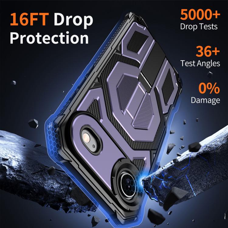 For iPhone Air Hidden Metal Holder Magnetic Shockproof Phone Case