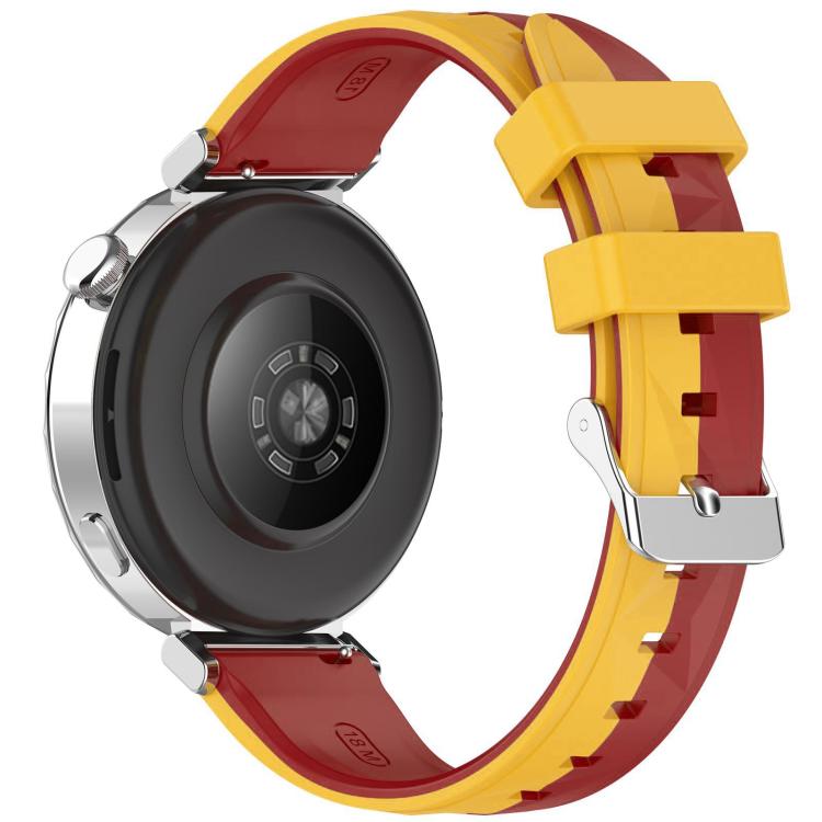 For Huawei Watch GT 6 / 5 / 4 41mm xDfind Ice Crystal Texture Two Color Silicone Watch Band