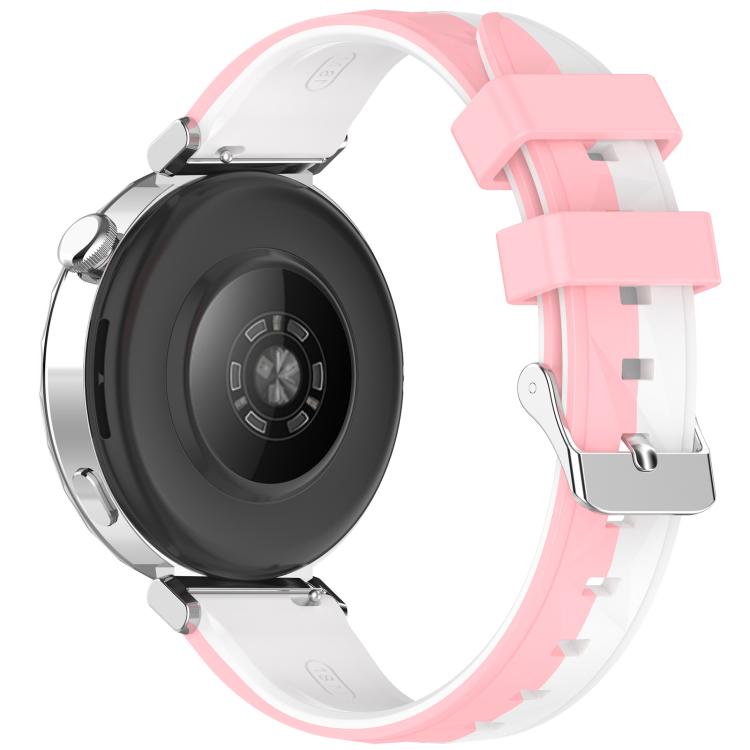 For Huawei Watch GT 6 / 5 / 4 41mm xDfind Ice Crystal Texture Two Color Silicone Watch Band