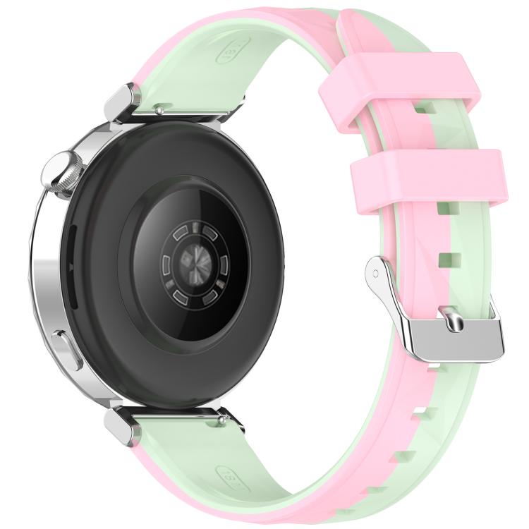 For Huawei Watch GT 6 / 5 / 4 41mm xDfind Ice Crystal Texture Two Color Silicone Watch Band